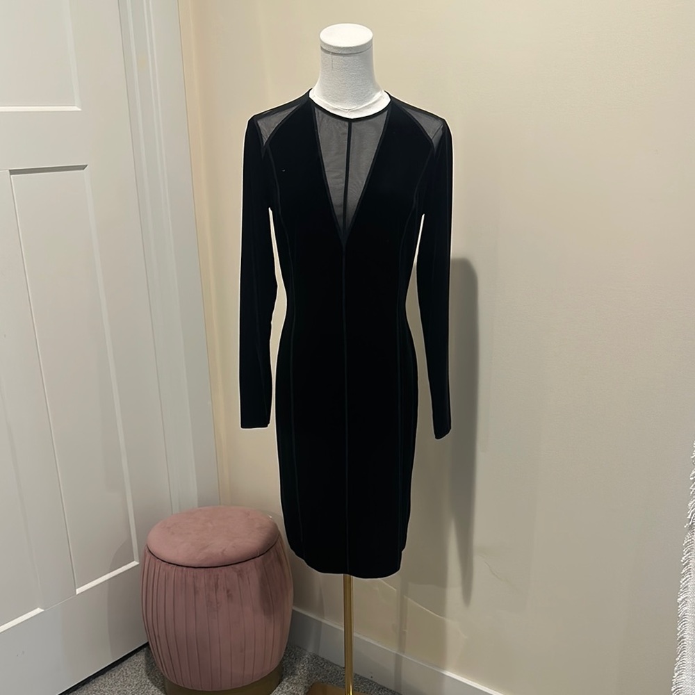 Wolford Black V-Neck Bodycon Dress